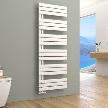 Badheizkörper & Handtuchheizkörper Weiß ELANOR - seitlich offen