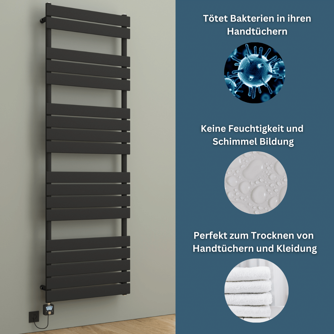 Elektrische Badheizkörper & Handtuchheizkörper Schwarz PULLMAN