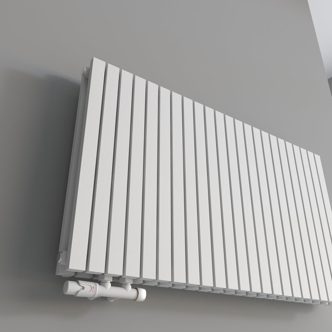 Paneelheizkörper Designheizkörper Horizontal Doppellagig Weiss FLORA