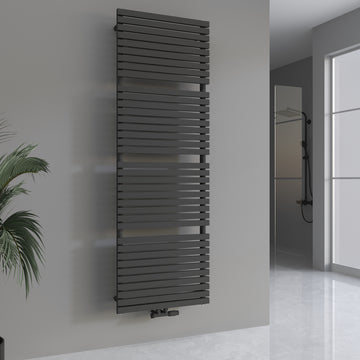 Badheizkörper Handtuchwärmer Paneelheizkörper 1350 Watt FLORA Anthrazit