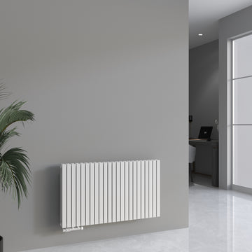 Paneelheizkörper Designheizkörper Horizontal Doppellagig Weiss FLORA
